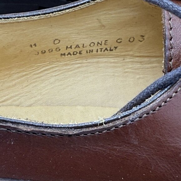 Coach Dress Shoes Mens 11 Brown Leather Made In Italy NEW In Box Malone Oxford main image 5